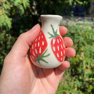 seconds strawbby bud vase