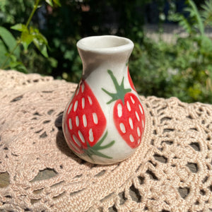 seconds strawbby bud vase