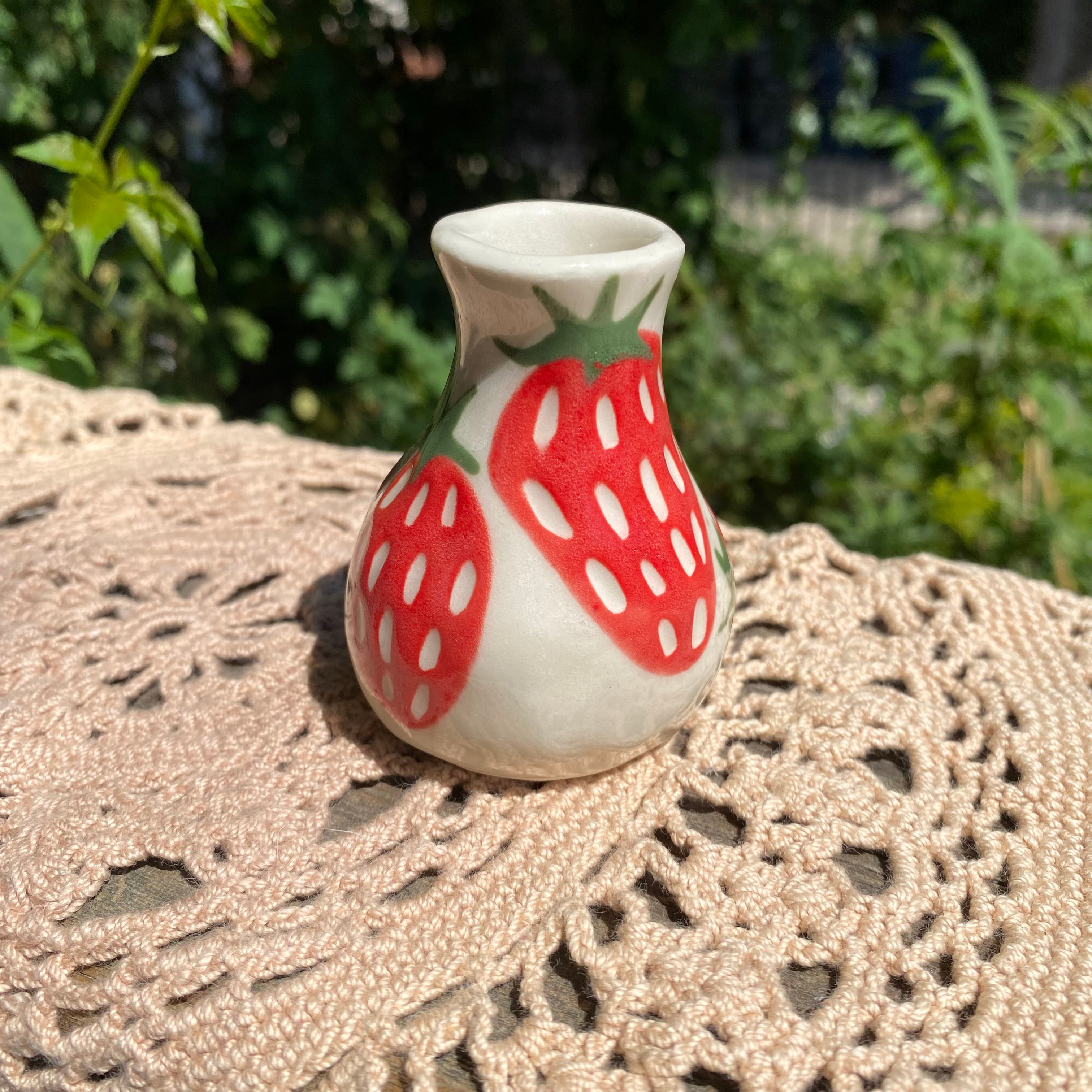 seconds strawbby bud vase