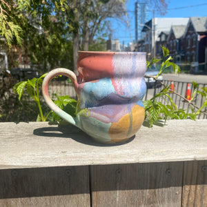 large glazy bubble mug