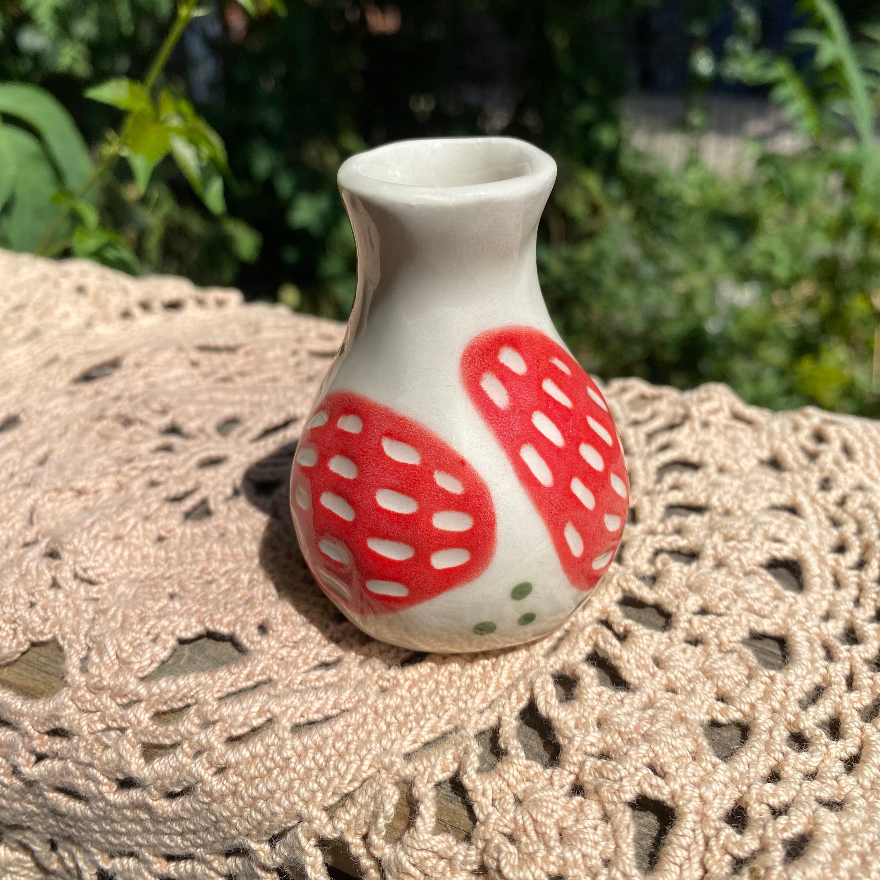 seconds strawbby bud vase