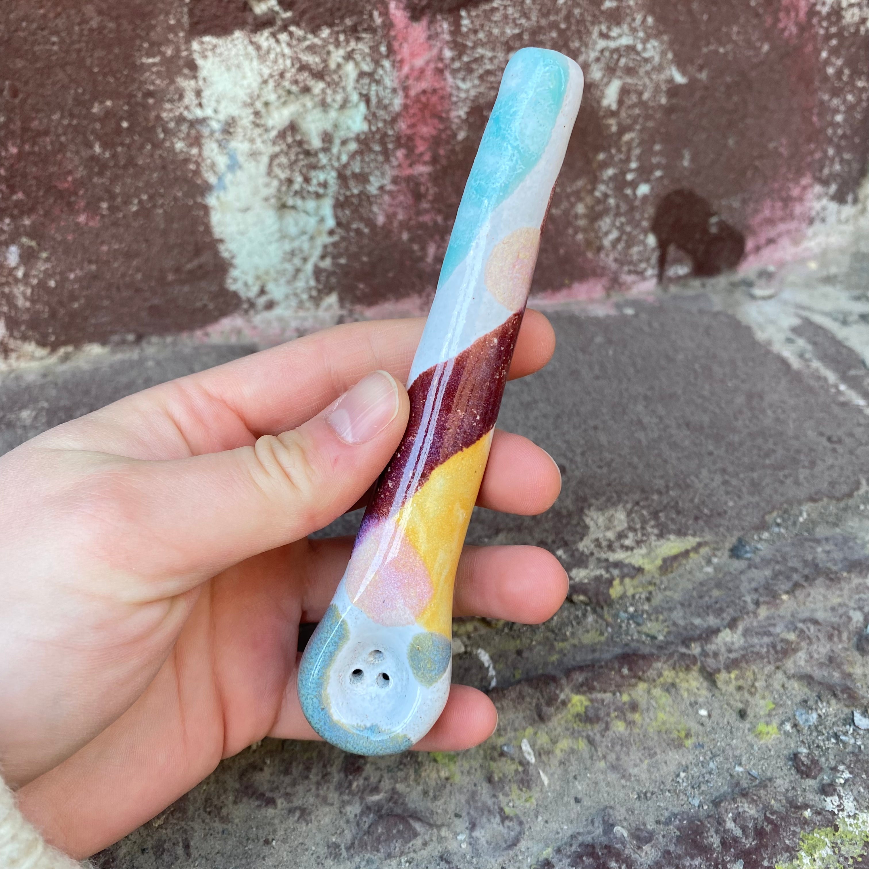 abstract glazy granite spoon