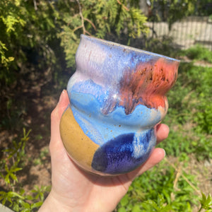 large glazy bubble mug